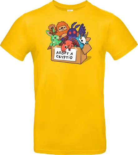 Adopt a Cryptid - adopt a pet, bigfoot, creature, cryptozoology, horror, humor, monster, mothman, myth, mythology, rescue, sasquatch, spooky, cryptid, adopt - Standard T-Shirt