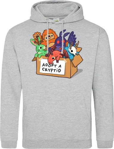 Adopt a Cryptid - adopt a pet, bigfoot, creature, cryptozoology, horror, humor, monster, mothman, myth, mythology, rescue, sasquatch, spooky, cryptid, adopt - Standard Hoodie