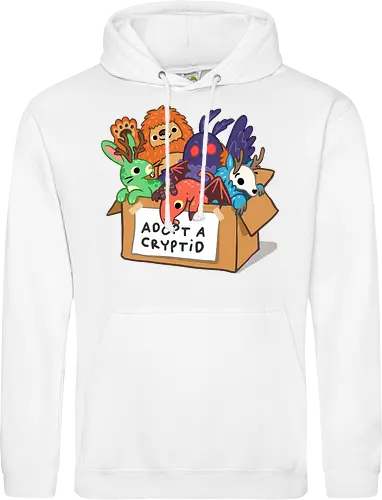 Adopt a Cryptid - adopt a pet, bigfoot, creature, cryptozoology, horror, humor, monster, mothman, myth, mythology, rescue, sasquatch, spooky, cryptid, adopt - Standard Hoodie
