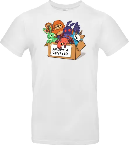 Adopt a Cryptid - adopt a pet, bigfoot, creature, cryptozoology, horror, humor, monster, mothman, myth, mythology, rescue, sasquatch, spooky, cryptid, adopt - Standard T-Shirt
