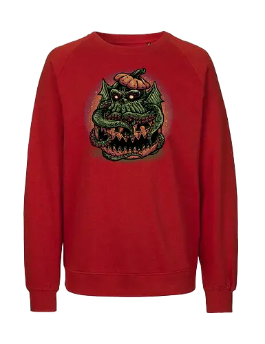 Tentacle or Treat - Horror, Halloween, Novel, book, creature, fictional, fiction, character, cosmic - Fairtrade Sweatshirt