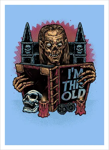 The Old Keeper - Horror, Halloween, series, TV show, TV series, old, funny - Artprint