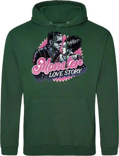 Monster Love Story - Horror, horror movies, classic horror, love, monsters, creature, Halloween - Standard Hoodie