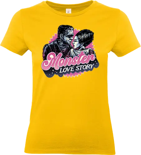 Monster Love Story - Horror, horror movies, classic horror, love, monsters, creature, Halloween - Standard T-Shirt (Women)