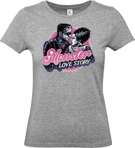 Monster Love Story - Horror, horror movies, classic horror, love, monsters, creature, Halloween - Standard T-Shirt (Women)