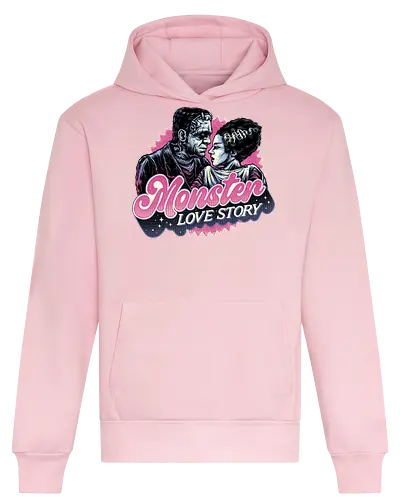 Monster Love Story - Horror, horror movies, classic horror, love, monsters, creature, Halloween - Heavyweight Hoodie