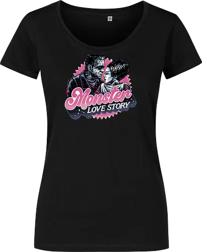 Monster Love Story - Horror, horror movies, classic horror, love, monsters, creature, Halloween - Women T-Shirt