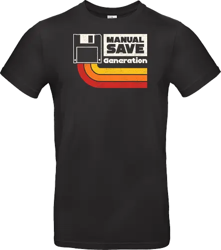Manual Save Generation - floppy disk, 80s, 90s, coding, computer, developer, gaming, geek, humor, nerd, nostalgia, old school, programmer, retro, software - Standard T-Shirt