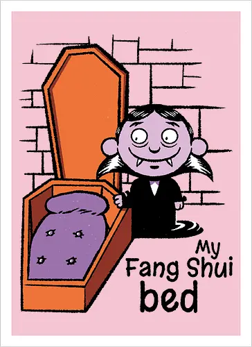 Fang Shui - Vampire, Dracula, Feng Shui, Bed - Artprint