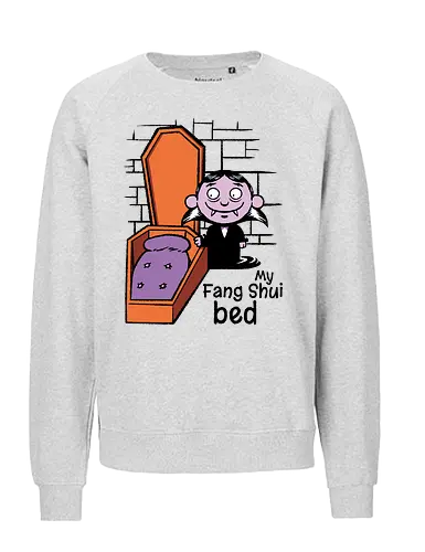 Fang Shui - Vampire, Dracula, Feng Shui, Bed - Fairtrade Sweatshirt