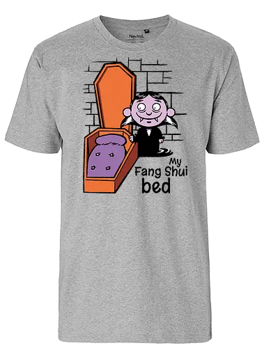 Fang Shui - Vampire, Dracula, Feng Shui, Bed - Fairtrade T-Shirt