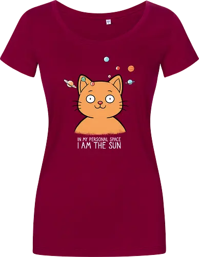 Pursonal space - Personal space, Cat, Cats, Space - Women T-Shirt