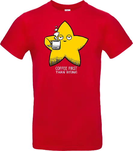 Rising star - Rising star, Coffee, Star - Standard T-Shirt