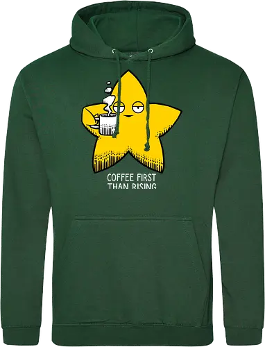 Rising star - Rising star, Coffee, Star - Standard Hoodie