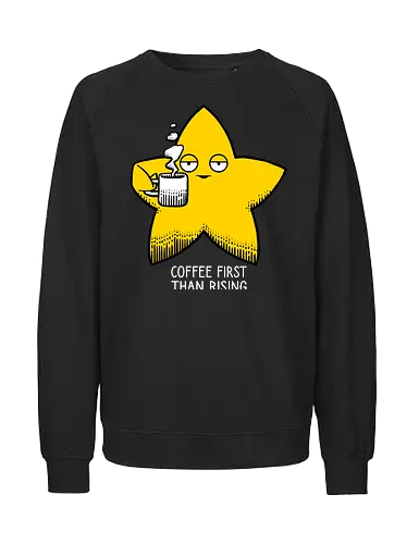 Rising star - Rising star, Coffee, Star - Fairtrade Sweatshirt
