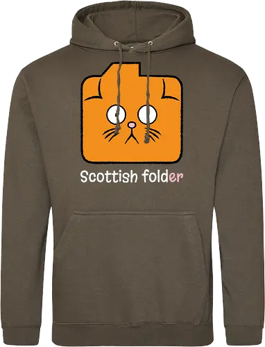 Scottish Folder - Cat, Cats, Folder, Scottish Fold - Standard Hoodie