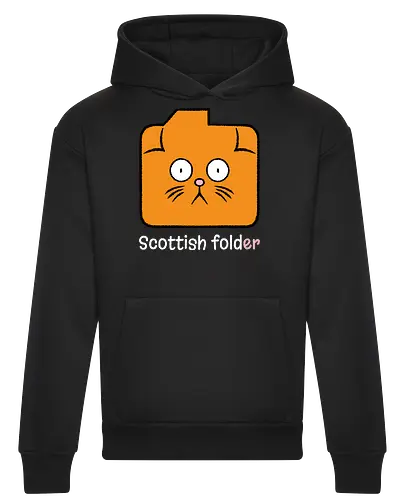 Scottish Folder - Cat, Cats, Folder, Scottish Fold - Heavyweight Hoodie