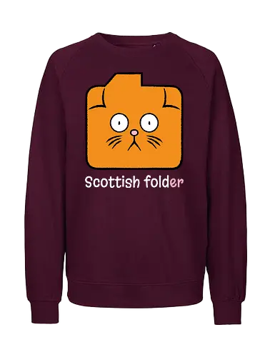Scottish Folder - Cat, Cats, Folder, Scottish Fold - Fairtrade Sweatshirt
