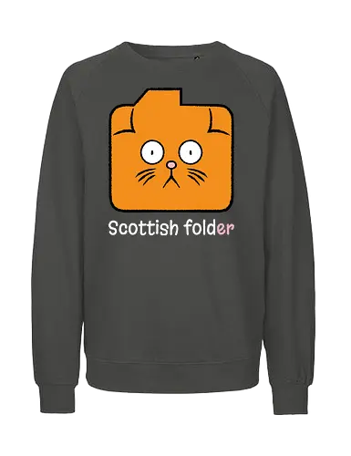 Scottish Folder - Cat, Cats, Folder, Scottish Fold - Fairtrade Sweatshirt