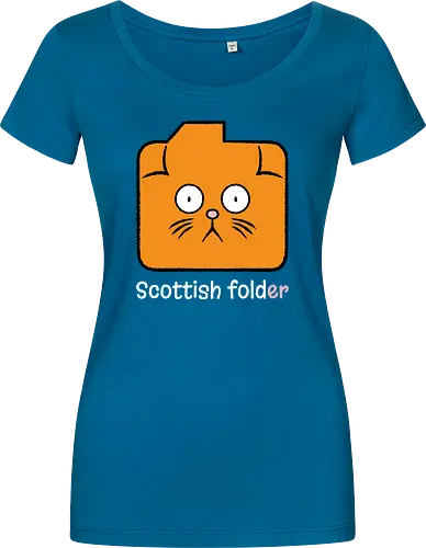 Scottish Folder - Cat, Cats, Folder, Scottish Fold - Women T-Shirt