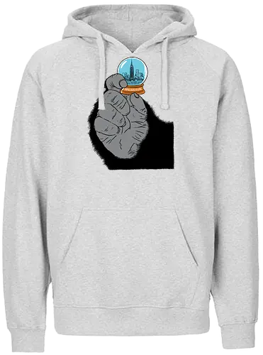 Souvenir - Movie, Kaiju, Empire State Building, Glass ball - Fairtrade Hoodie