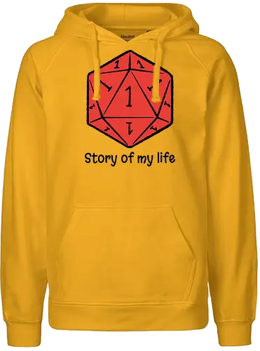 Story of my life - Dice, Self-irony, Board games - Fairtrade Hoodie