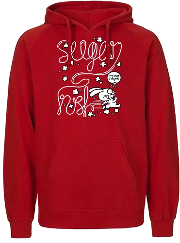 Sugar rush - Sugar rush, Sweets, Rabbit, Rabbit, Sugar - Fairtrade Hoodie