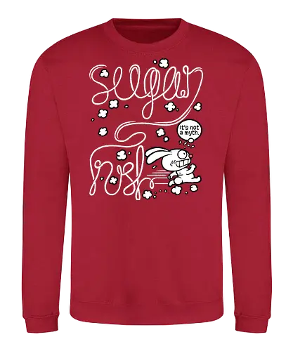 Sugar rush - Sugar rush, Sweets, Rabbit, Rabbit, Sugar - Sweatshirt