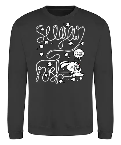 Sugar rush - Sugar rush, Sweets, Rabbit, Rabbit, Sugar - Sweatshirt