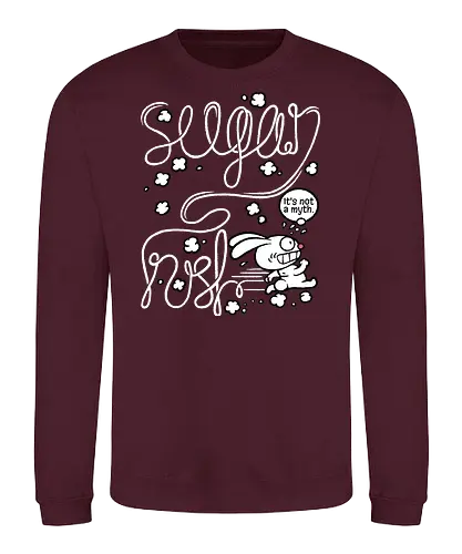 Sugar rush - Sugar rush, Sweets, Rabbit, Rabbit, Sugar - Sweatshirt