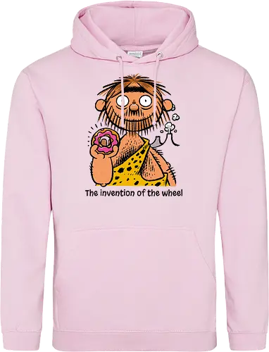 The invention of the wheel - Donut, Sweet, Caveman, Wheel - Standard Hoodie