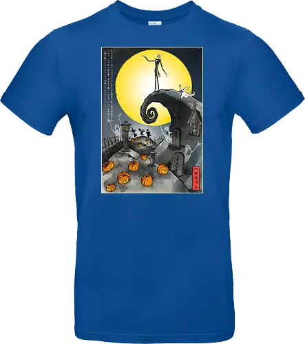 The Pumpkin in Japan - halloween, jack skeleton, zero, Nightmare, japan, japanese art, pumpkins, ghost - Standard T-Shirt