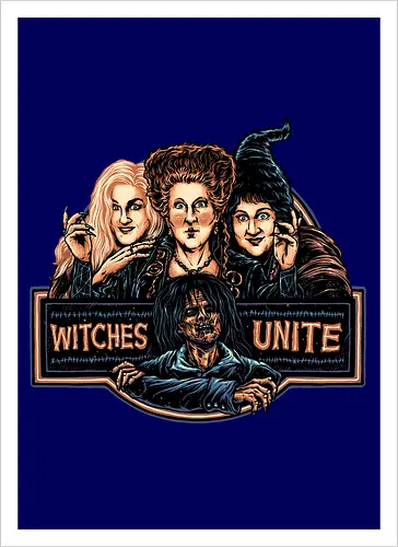 May All the Witches Unite - Movie, film, family, comedy, Halloween, witch, witches, fantasy, magical - Artprint