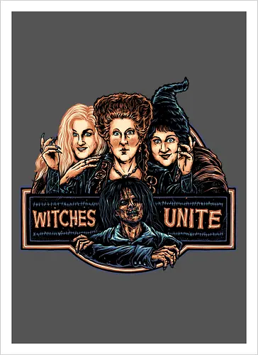 May All the Witches Unite - Movie, film, family, comedy, Halloween, witch, witches, fantasy, magical - Artprint