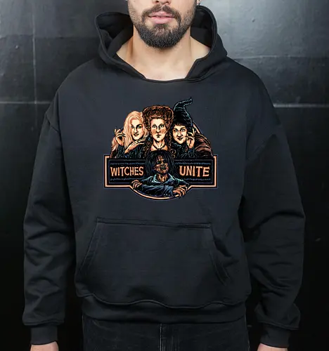 May All the Witches Unite - Movie, film, family, comedy, Halloween, witch, witches, fantasy, magical - Cropped Hoodie