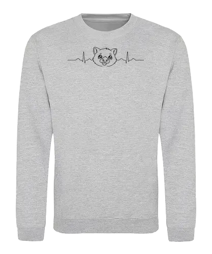 EKG Wolims - Smilow, Twitch, Streamer, Katze, Chaos, Liebe, Herz - Sweatshirt