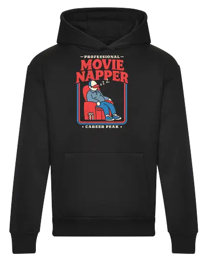 Professional Movie Napper - movie lover, cinema, couch potato, film, funny, funny quote, funnytee, hollywood, movie fan, nap lover, napping, popcorn, sarcasm, sleep, tired - Heavyweight Hoodie