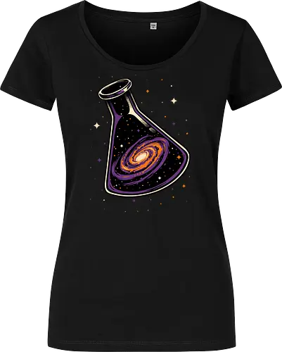 Galaxy Science Flask - Galaxy, Space, Astronaut, Astronomer, Astrophysicist, Astronomy, Science, Science Is Magic, Black Hole, Solar System, Stem, Solar, Steam, Research, Physicist, Physics, Technology, Engineer, Engineering, Studying, Study, Scientist, Science, Scientific, Scientists - Women T-Shirt