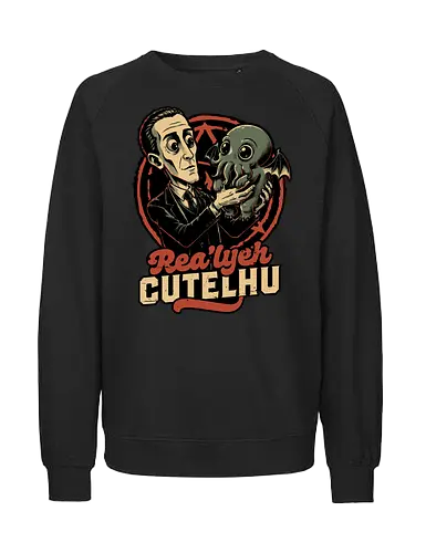 Lovecraft Baby Cthulhu - Dark Fantasy, Dark, Fantasy, Adventure, Ritual, Dark Ritual, Fun, Funny, Cool, Cute, Awesome, Adorable, Baby, Cat, Cosmic, Cosmic Horror, Horror, Classic Horror, Book, Books, Cute Animals, Cute Creepy, Cute Animal, Creepy, Spooky, Spooky Season, Scary, Scary Cute, Scary Art, Scary Monster, Cute Pets, Hp Lovecraft, Lovecraftian, Lovecraft, H.p. Lovecraft, H P Lovecraft, Cthulhu, Call Of Cthulhu, Cthulhu Mythos, Rlyeh, Little - Fairtrade Sweatshirt