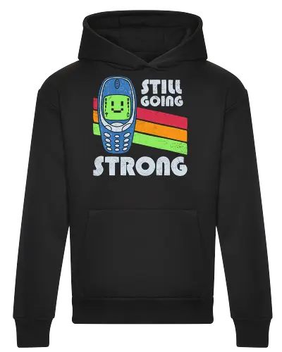 Still Going Strong - middle ages, nerd, nostalgia, old school, oldtimer, phone, retro, sarcasm, generation x, 90s, funny, funny quote, geek, gen x humor, humor - Heavyweight Hoodie