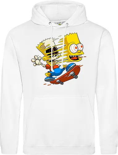Freaky Gelber Skater Junge Horror - Underground Springfield Cartoon Kunst - gelber Junge Skate Horror, Cartoon Freaky Skater, gelbes Junge Skelett, Gesicht springt Schädel Cartoon, Skate Cartoon Horror, Zombie gelber Junge Skate, Geek Horror Skate Druck, dunkler Springfield Cartoon Skater, hervorquellende Augen Cartoon Horror, alternative Skate Kunst, Underground Cartoon Skater, urbaner Skate Geek Druck, Pop Art Horror Skate, Skater Junge Horror Charakter, Cartoon Skelett Skate - Standard Hoodie