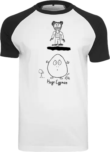 Huge Eggman - albern, Film, Superhero - Raglan T-Shirt