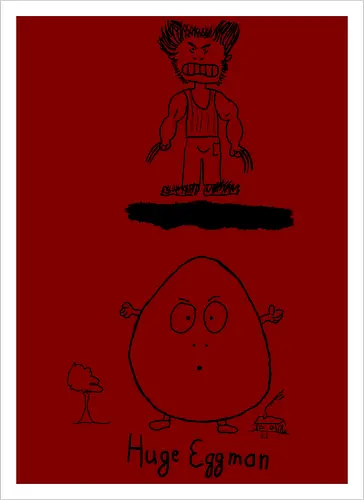 Huge Eggman - albern, Film, Superhero - Artprint
