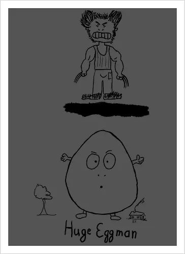 Huge Eggman - albern, Film, Superhero - Artprint