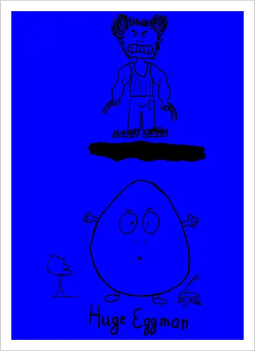 Huge Eggman - albern, Film, Superhero - Artprint