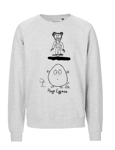 Huge Eggman - albern, Film, Superhero - Fairtrade Sweatshirt
