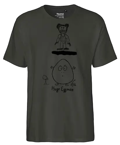 Huge Eggman - albern, Film, Superhero - Fairtrade T-Shirt