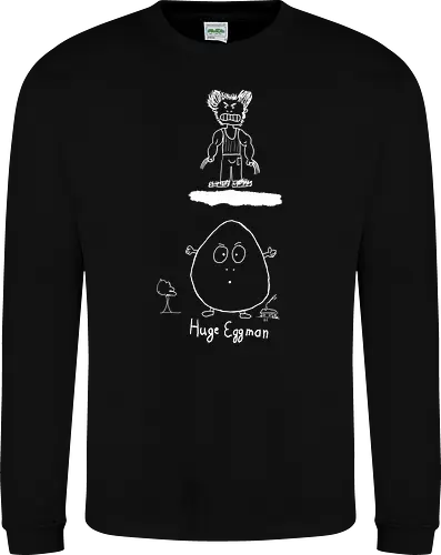 Huge Eggman, helle Version - albern, Film, Superhero - Sweatshirt