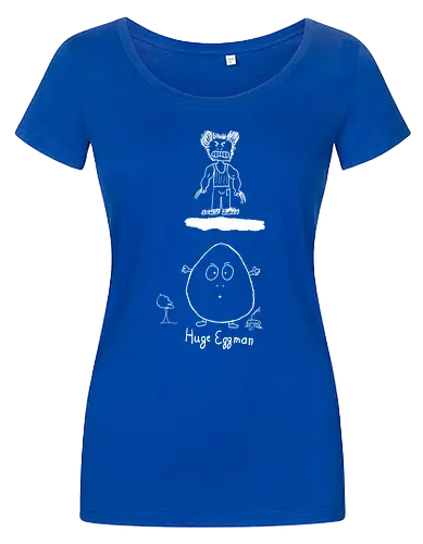 Huge Eggman, helle Version - albern, Film, Superhero - Women T-Shirt
