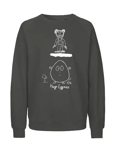 Huge Eggman, helle Version - albern, Film, Superhero - Fairtrade Sweatshirt